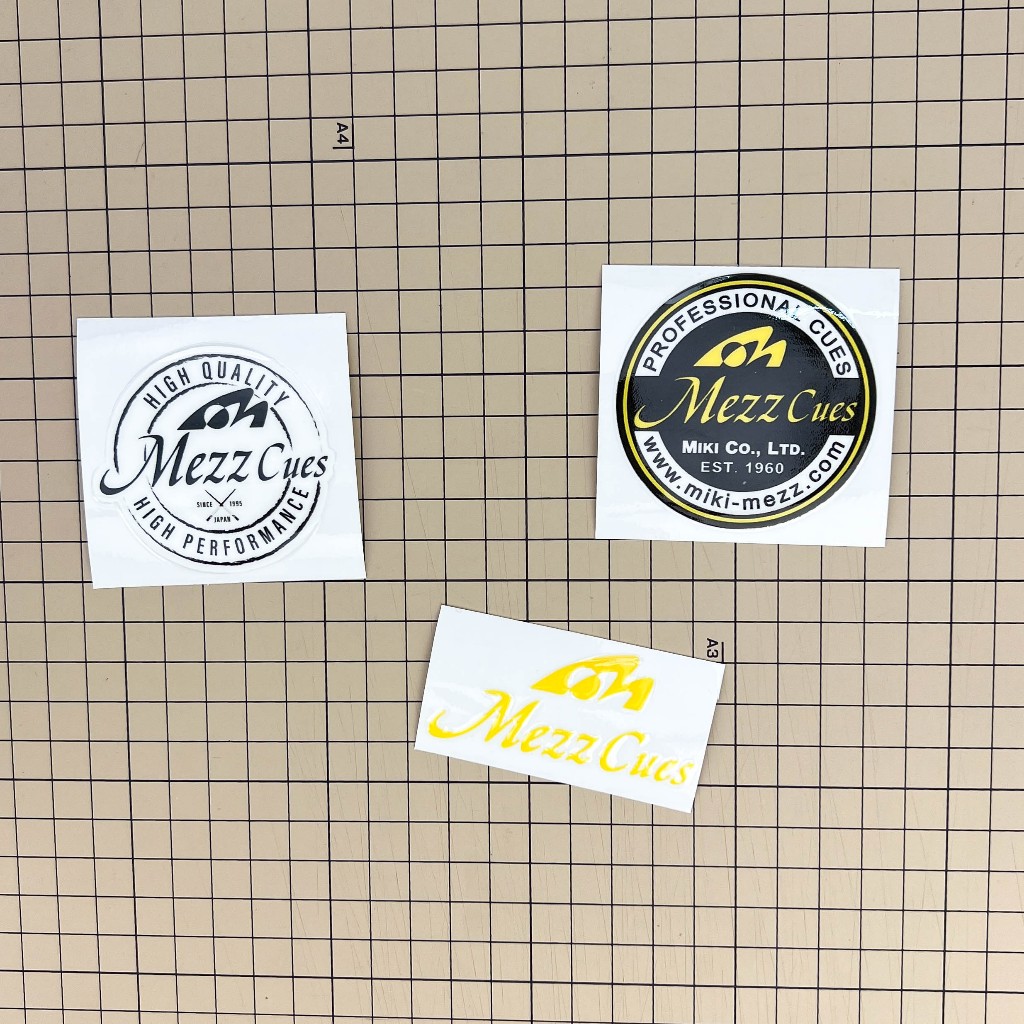 Sticker, tem dán, hình dán thương hiệu bida, billard trang trí bao cơ ...