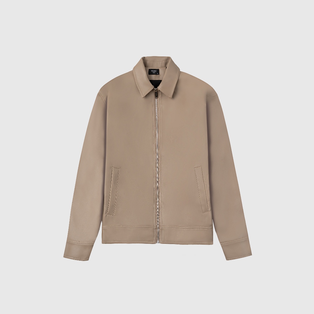 Áo khoác nam ROWAY chất da PU nhập khẩu cao cấp | jacket da | Shopee ...