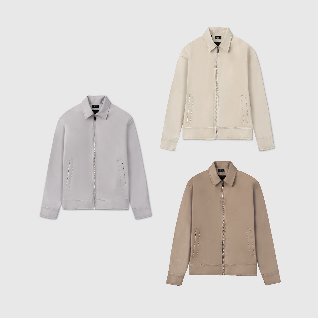 Áo khoác nam ROWAY chất da PU nhập khẩu cao cấp | jacket da | Shopee ...