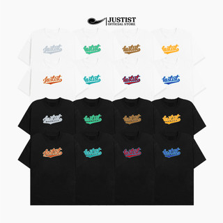 Áo thun Nam nữ unisex JUSTIST Signature hình in nhiều màu chất cotton ngắn tay TSJT064