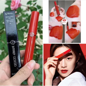 Son Kem Lì Giorgio Armani Lip Maestro 417 Blaze Màu Cam Cháy- Fullbox