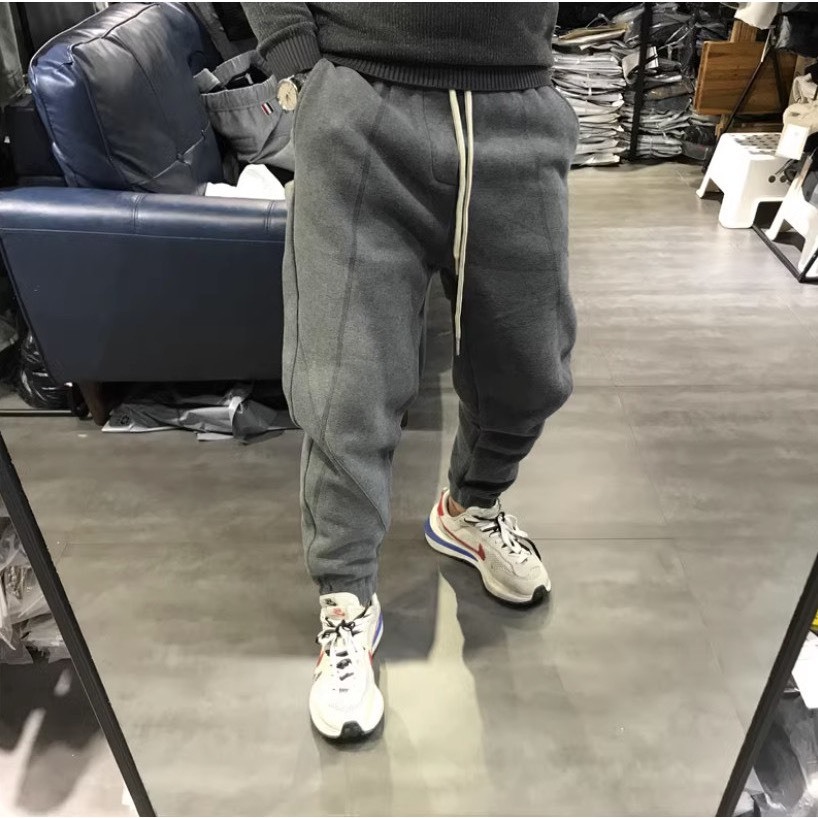Quần Nỉ Thể Thao Jogger Trơn Sành Điệu, Chất Liệu Nỉ Ngoại Mềm Mịn Thấm Hút Mồ Hôi Cực Tốt - Quần Bo Ống Phối Gân Sịn