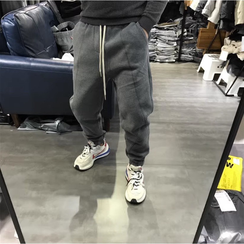 Quần Nỉ Thể Thao Jogger Trơn Sành Điệu, Chất Liệu Nỉ Ngoại Mềm Mịn Thấm Hút Mồ Hôi Cực Tốt - Quần Bo Ống Phối Gân Sịn