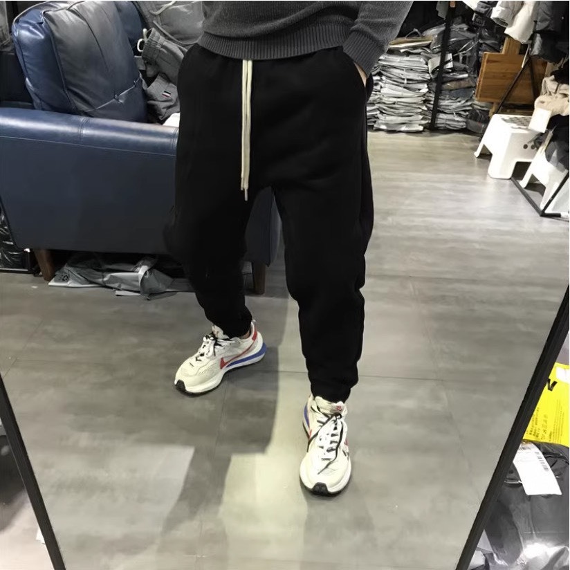 Quần Nỉ Thể Thao Jogger Trơn Sành Điệu, Chất Liệu Nỉ Ngoại Mềm Mịn Thấm Hút Mồ Hôi Cực Tốt - Quần Bo Ống Phối Gân Sịn