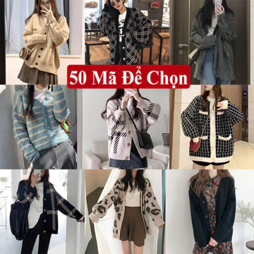 Áo Cardigan Tay Dài Form Rộng Nữ Thu Đông, Cardigan Khoác Len Nữ Tay Dài Dáng Rộng.