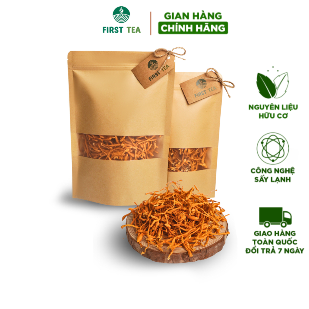 Đông Trùng Hạ Thảo Sấy Khô First Tea Tăng Cường Sinh Lực, Bồi Bổ Cơ Thể ...