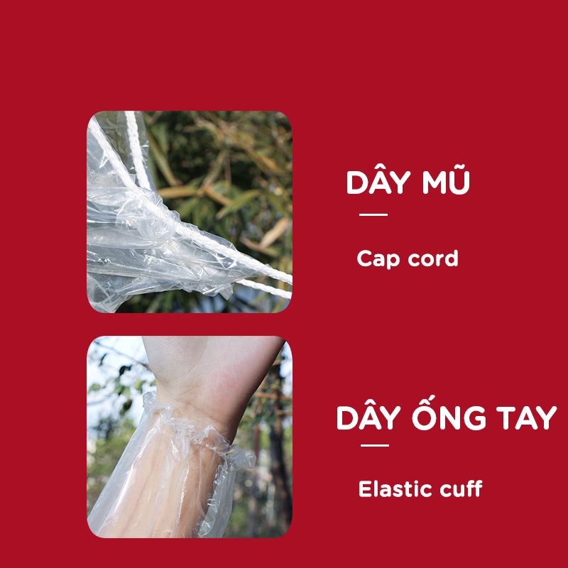 Ảnh Áo Mưa Giá Ưa Đãi Áo Mưa Du Lịch Bỏ Túi Nhỏ Gọn Chất Liệu PE Dai Có Thể Tái Sử Dụng Nhiều Lần Cleacco AMTL Boro Sport 3