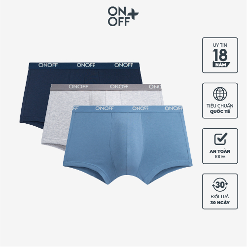 Combo 3 quần lót Nam ONOFF chất liệu Cotton mềm mịn – 18UO23A243