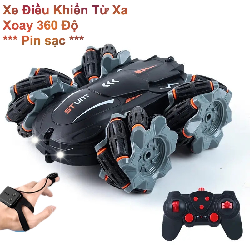 Ô tô điều khiển từ xa 🚔 Ô tô điều khiển 360 độ 🚗 Pin khỏe có sạc, Nhựa ABS siêu chắc chắn