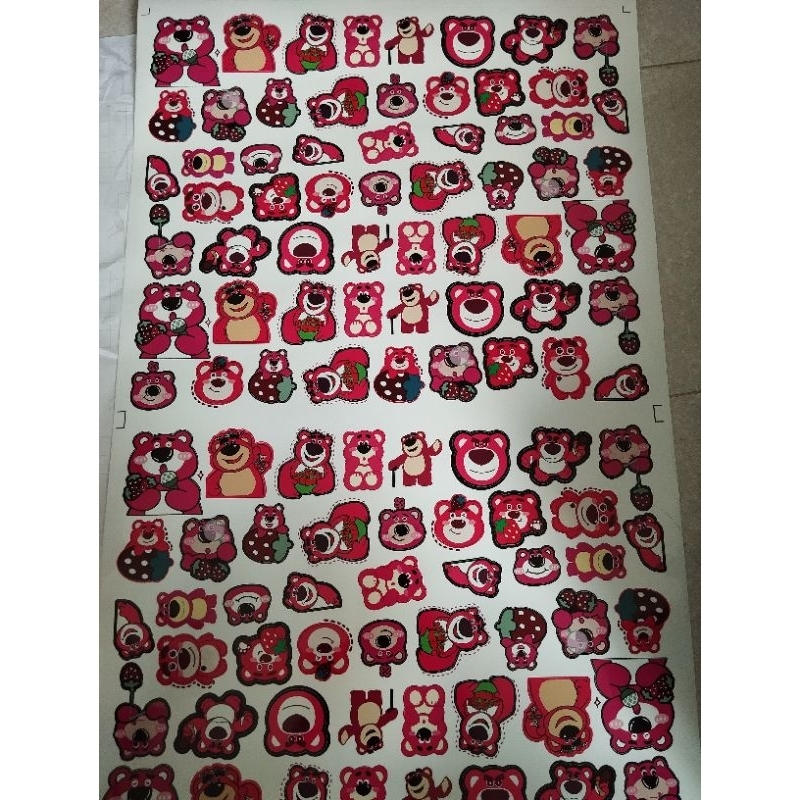 [1 hình ] Gấu dâu siêu cute nhiều mẫu lựa chọn. Sticker chống nước. Không chọn sẽ giao ngẫu nhiên