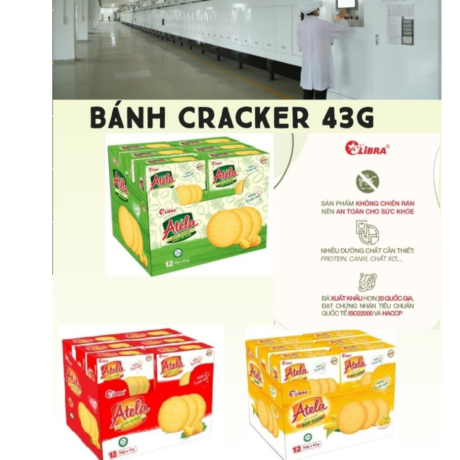 Bánh quy LIBRA cracker vị ngô/ khoai tây giòn đồ ăn vặt ngon dinh dưỡng ...