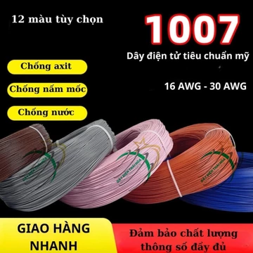 1007 Dây tiêu chuẩn Mỹ Dây Bộ kết nối Dây đèn LED Dây điện nhỏ Dây tín hiệu Dây điện tử Dây tín hiệu đơn lõi Dây điện tử