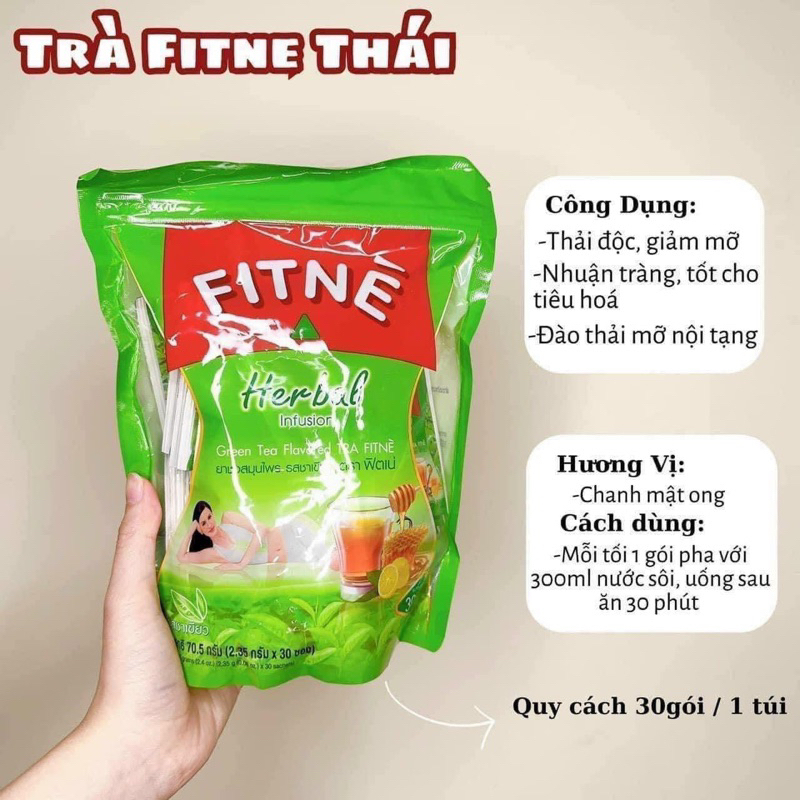 Trà Fitne Thái Lan 30-40 gói, Trà Fitne herbal Thái Lan Chính Hãng 100% ...