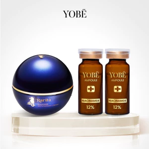 Combo Kem Cá Ngựa & 2 Tinh chất Niacinamide 12% YOBE [Chính Hãng]