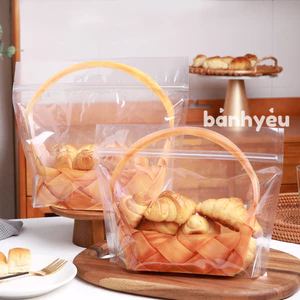Túi Zip hình giỏ mây/Túi Zip giỏ quà đựng bánh kẹo- BB175
