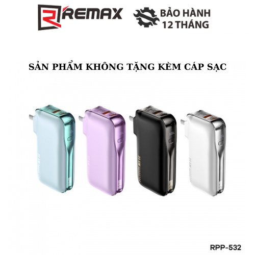Cốc Sạc Kiêm Pin Sạc Dự Phòng Đa Năng Remax RPP-532 10000mAh Sạc Nhanh ...