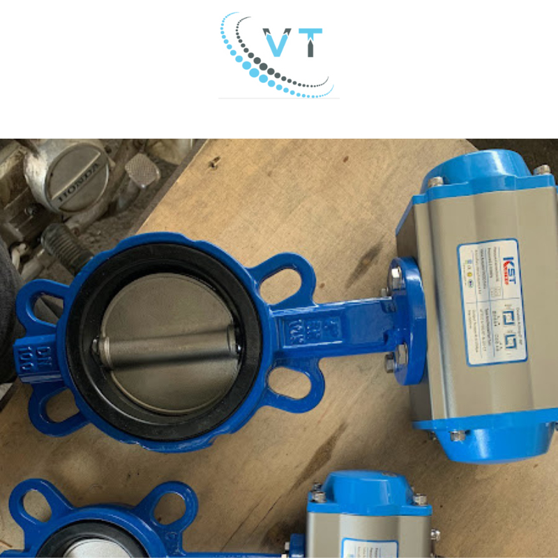Van bướm EPDM điều khiển khí nén Double Acting