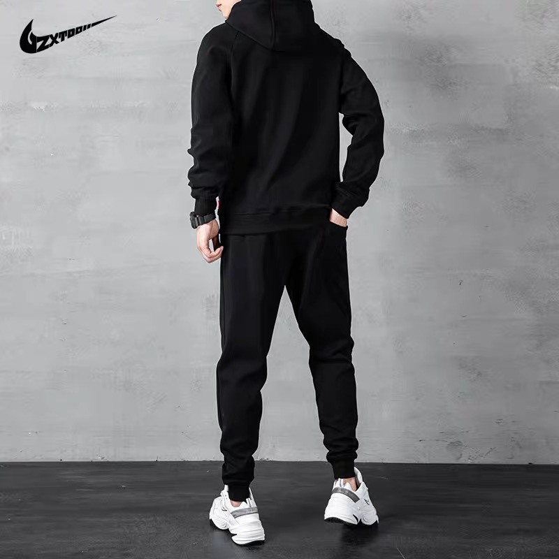 Bộ Nỉ Thể Thao Hoodie Phối Hoạ Tiết Boos Sành Điệu, Chất Liệu Cotton Ngoại Mềm Mịn Thấm Hút Mồ Hôi Cực Tốt