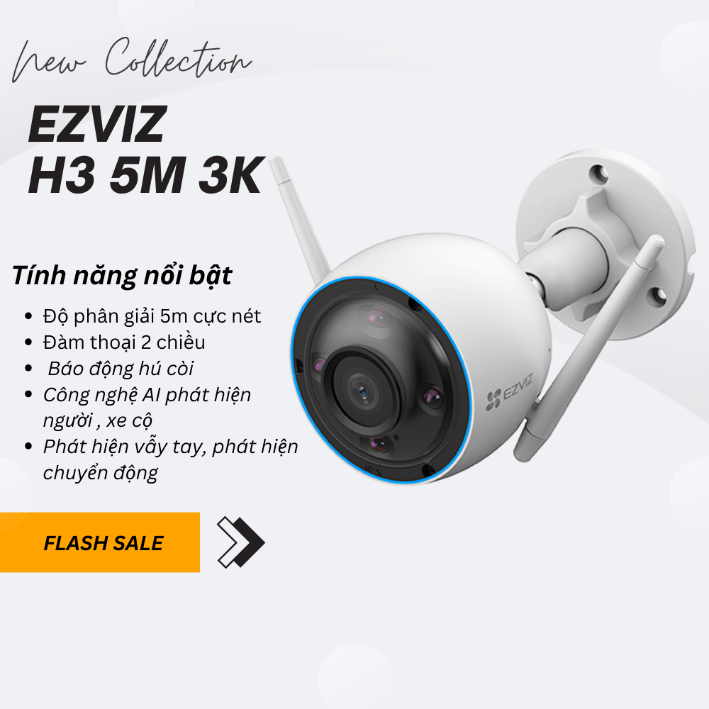 Đánh Giá Camera EZVIZ H3 3K 5MP: Siêu Nét, AI Phân Biệt Người/Xe, Đàm Thoại 2 Chiều