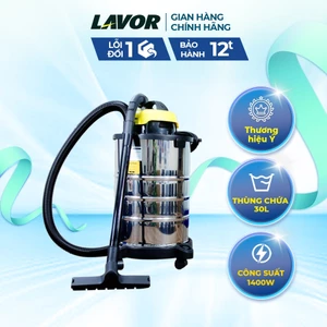 Máy hút bụi công nghiệp Lavor DVC30XT hút bụi gia đình - hút cả bụi khô và ướt, bình chứa bụi 30 lít