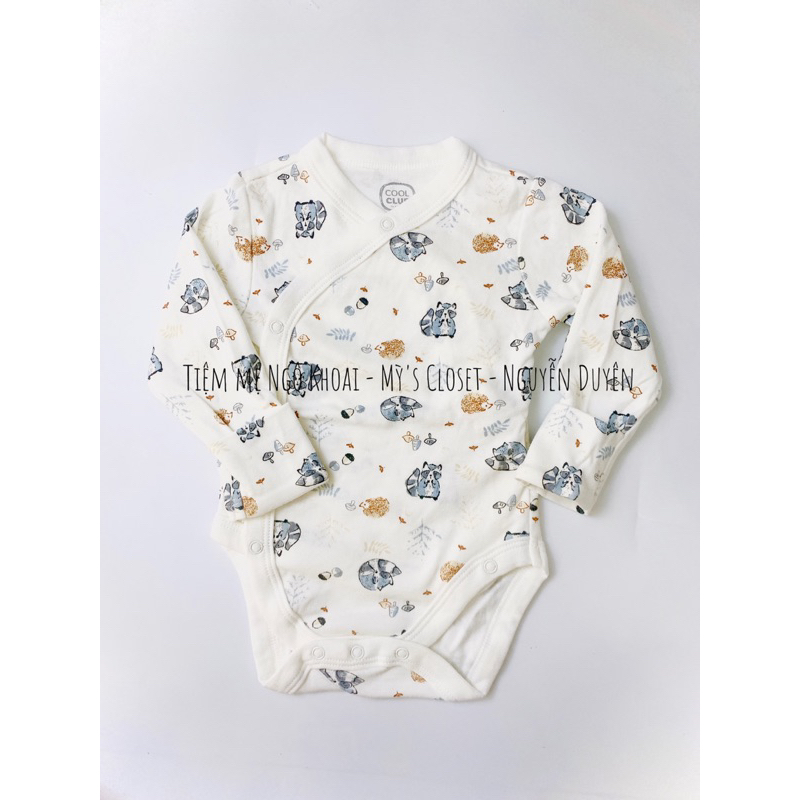 [MD43] 9/12M Body cài chéo dài tay các hãng xuất dư xịn cho bé yêu Ngô Khoai Mỳ