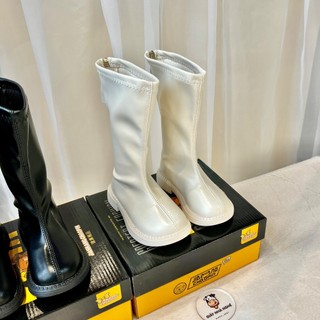 Giày Boot Da Trơn Mềm Mại Dáng Cao Cổ Sang Chảnh  Phong Cách Hàn Quốc Cho Bé Gái  (BOT01)