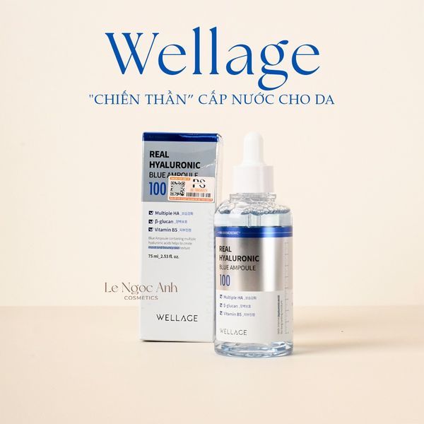 [Hàng chính hãng] Serum Wellage Real Hyaluronic Blue Ampoule | Shopee ...