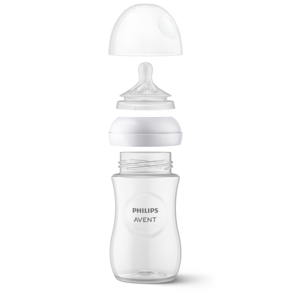 Ảnh Philips Avent Hộp 2 Bình sữa mô phỏng tự nhiên 260ml mới (núm ty phản ứng tự nhiên) SCY903/02 3