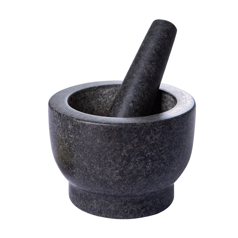 Bộ cối chày đá granite tự nhiên nguyên khối 3 kg