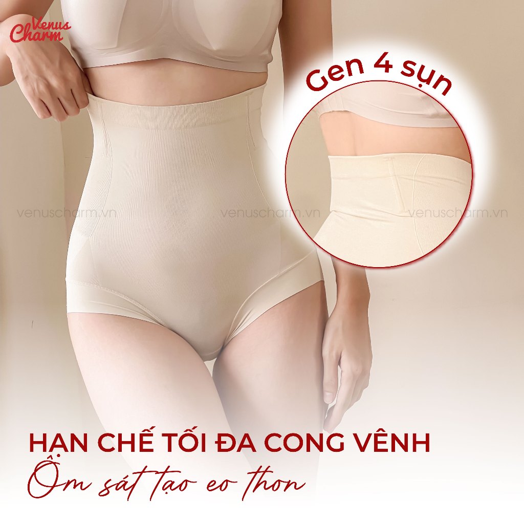 Ảnh Quần gen bụng Venus Charm chất liệu cotton 4 xương gen mỡ bụng tạo đường cong eo 18144 3