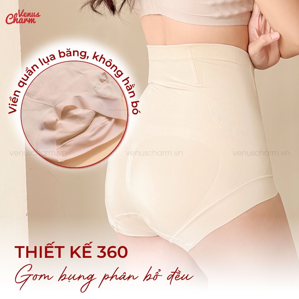 Ảnh Quần gen bụng Venus Charm chất liệu cotton 4 xương gen mỡ bụng tạo đường cong eo 18144 4