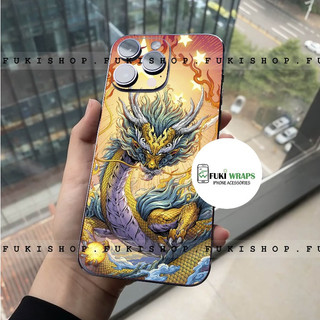Tấm dán Skin Mặt Sau Rồng MS05 FULL VIỀN 14 pro max , 13 pro max , 12 pro max , 11 pro max , xs max - FukiShop