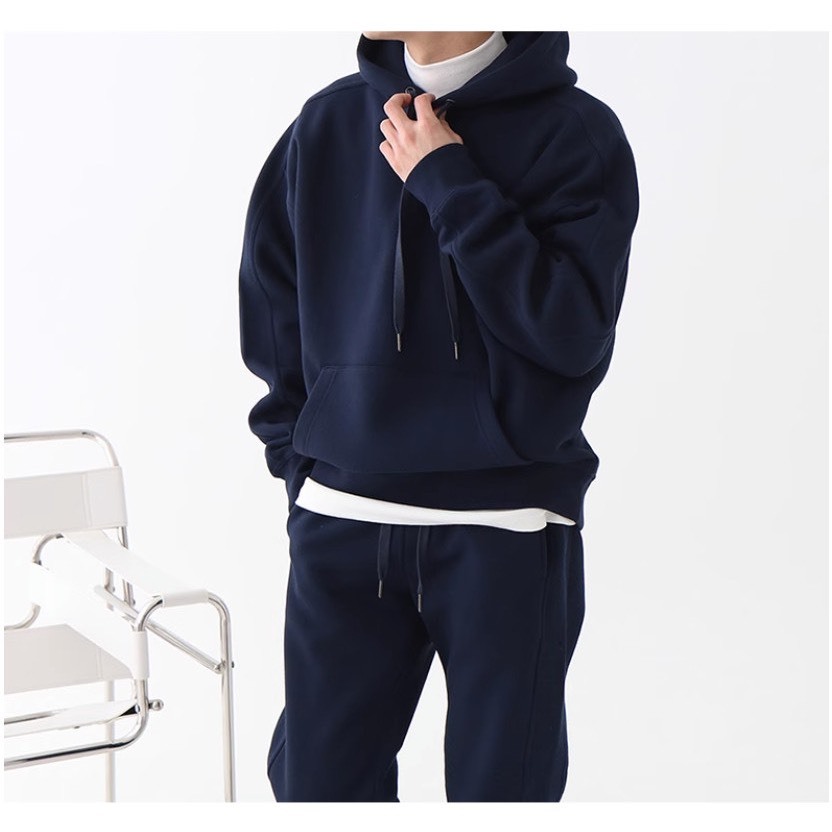Set Nỉ Thể Thao Hoodie Trơn  Phối Mũ Sành Điệu, Chất Liệu Nỉ Ngoại Mềm Mịn Thấm Hút Mồ Hôi Cực Tốt
