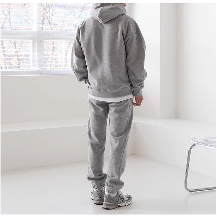 Set Nỉ Thể Thao Hoodie Trơn  Phối Mũ Sành Điệu, Chất Liệu Nỉ Ngoại Mềm Mịn Thấm Hút Mồ Hôi Cực Tốt