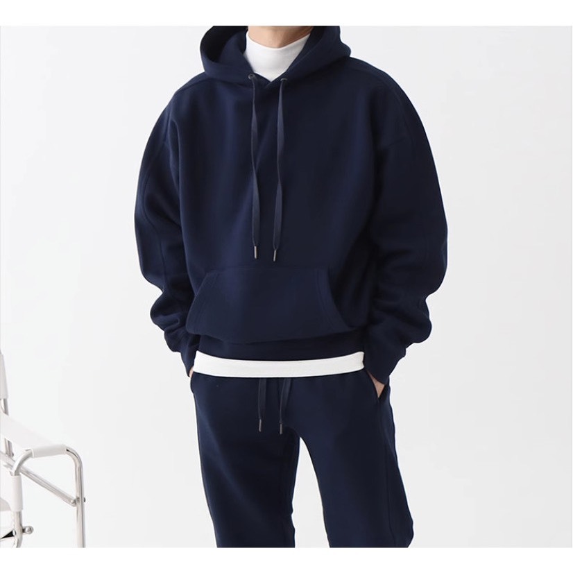 Set Nỉ Thể Thao Hoodie Trơn  Phối Mũ Sành Điệu, Chất Liệu Nỉ Ngoại Mềm Mịn Thấm Hút Mồ Hôi Cực Tốt