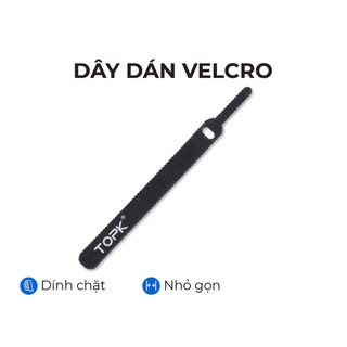 1 Dây Nylong quấn Cáp TOPK chính hãng quấn usb / Cáp sạc Tai Nghe / Cáp sạc Điện Thoại / Cáp Chuột / Cáp HDMI Tiện Lợi