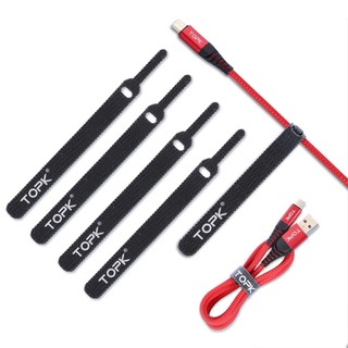 1 Dây Nylong quấn Cáp TOPK chính hãng quấn usb / Cáp sạc Tai Nghe / Cáp sạc Điện Thoại / Cáp Chuột / Cáp HDMI Tiện Lợi