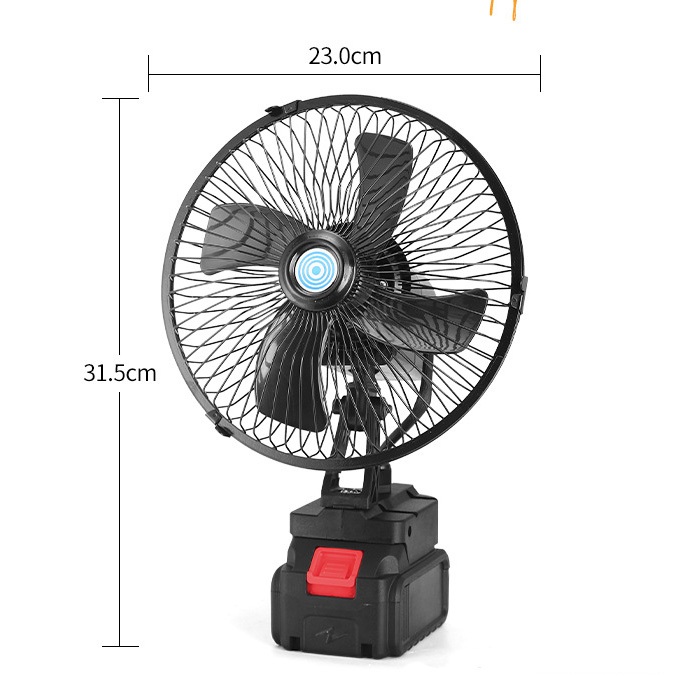 Thân quạt chạy pin 8inch chân pin phổ thông 2 tốc độ có đảo chiều ( Chưa Pin Sạc )