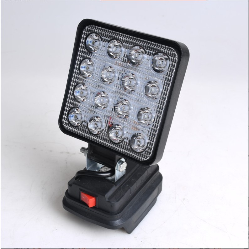 Thân Đèn pha LED 16 Bóng sử dụng Pin chung chân Pin MAKITA Thông dụng