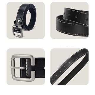 Thắt lưng nữ Ulzzang mặt vuông đơn giản, dây nịt học sinh unisex thời trang Broobelt bản 2.8cm