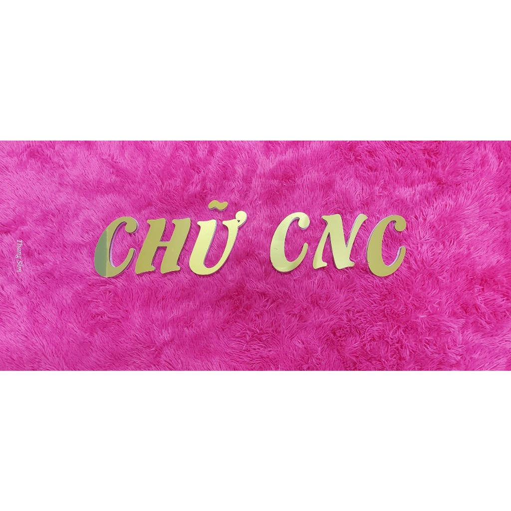 Chữ Vàng Gương nghiêng cách điệu cao 20cm dày 3mm dán tường, dán biển quảng cáo, dán biển số xe ô tô