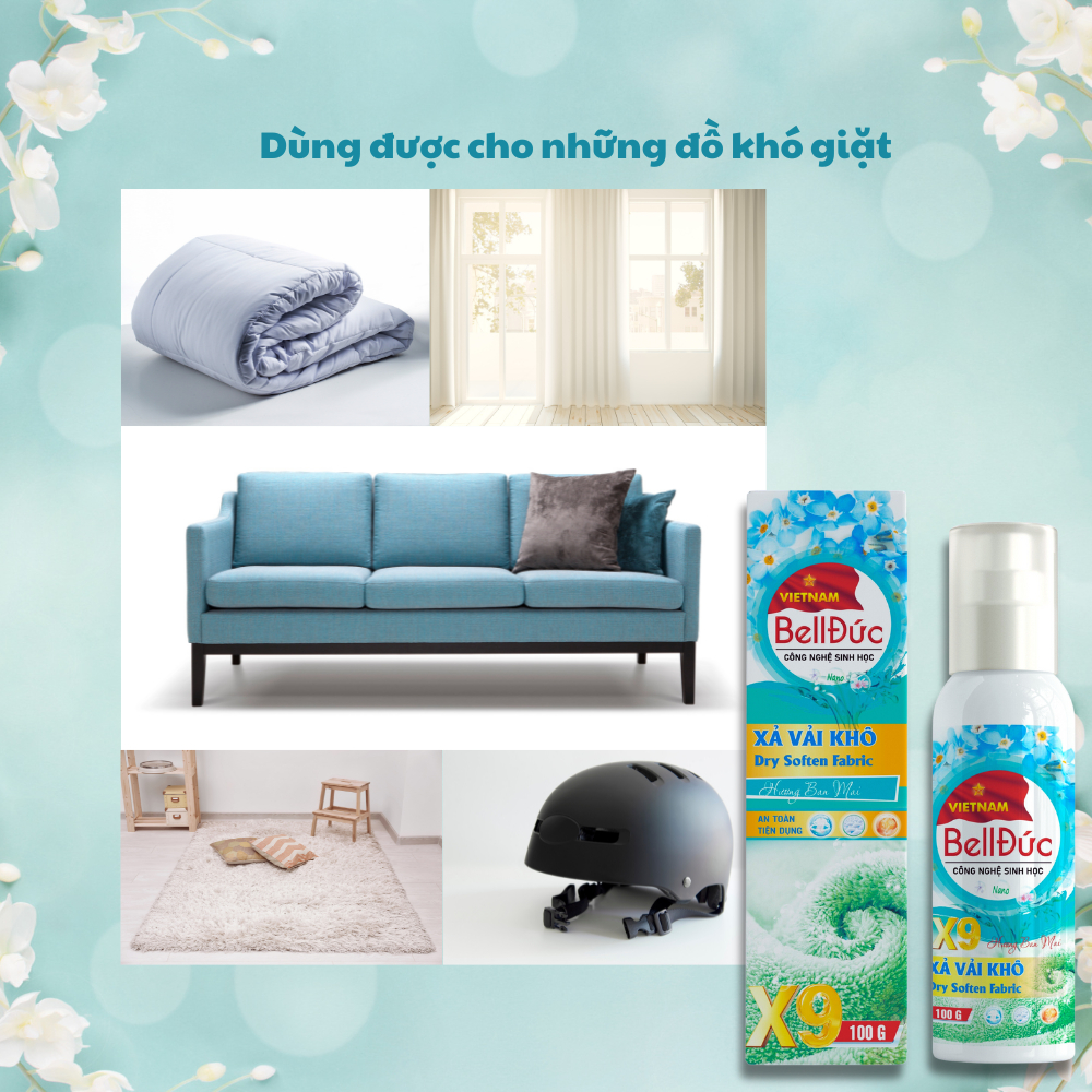 Xịt thơm quần áo xả vải khô Bell Đức 100ml lưu hương 48h chống nhắn làm mềm vải khử mùi hôi ẩm mốc