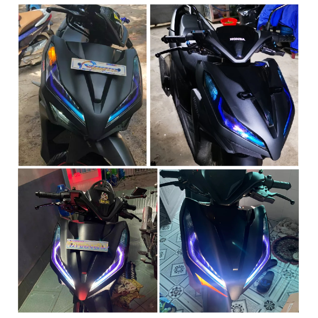 Demi [V4] dán đèn xe Vario đời 2018 đến 2023. Decal cao cấp chống nước, không bay màu