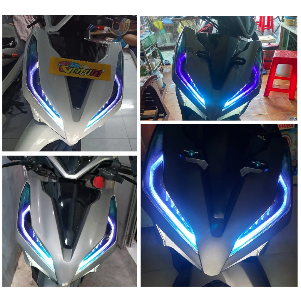 Demi [V4] dán đèn xe Vario đời 2018 đến 2023. Decal cao cấp chống nước, không bay màu