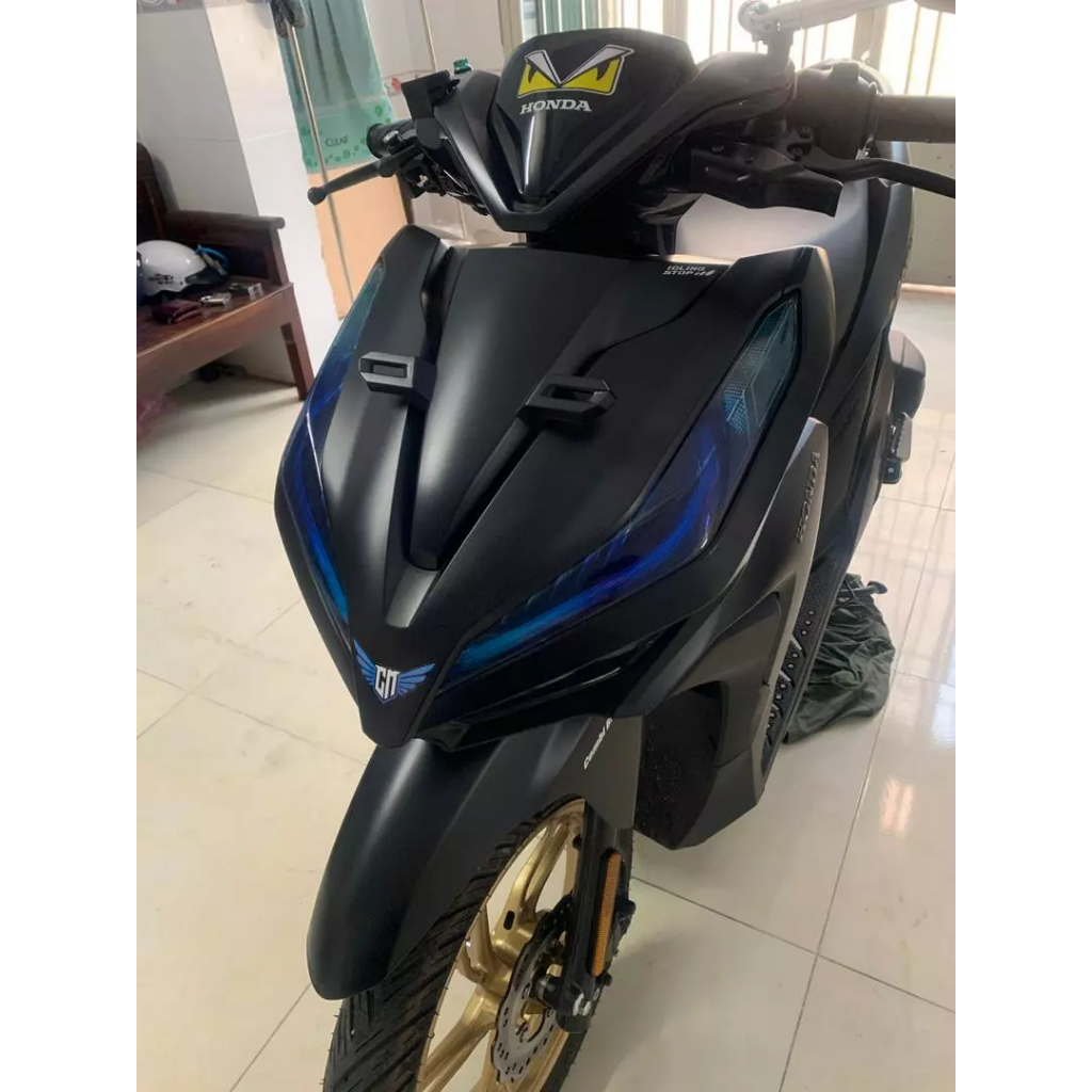 Demi [V4] dán đèn xe Vario đời 2018 đến 2023. Decal cao cấp chống nước, không bay màu