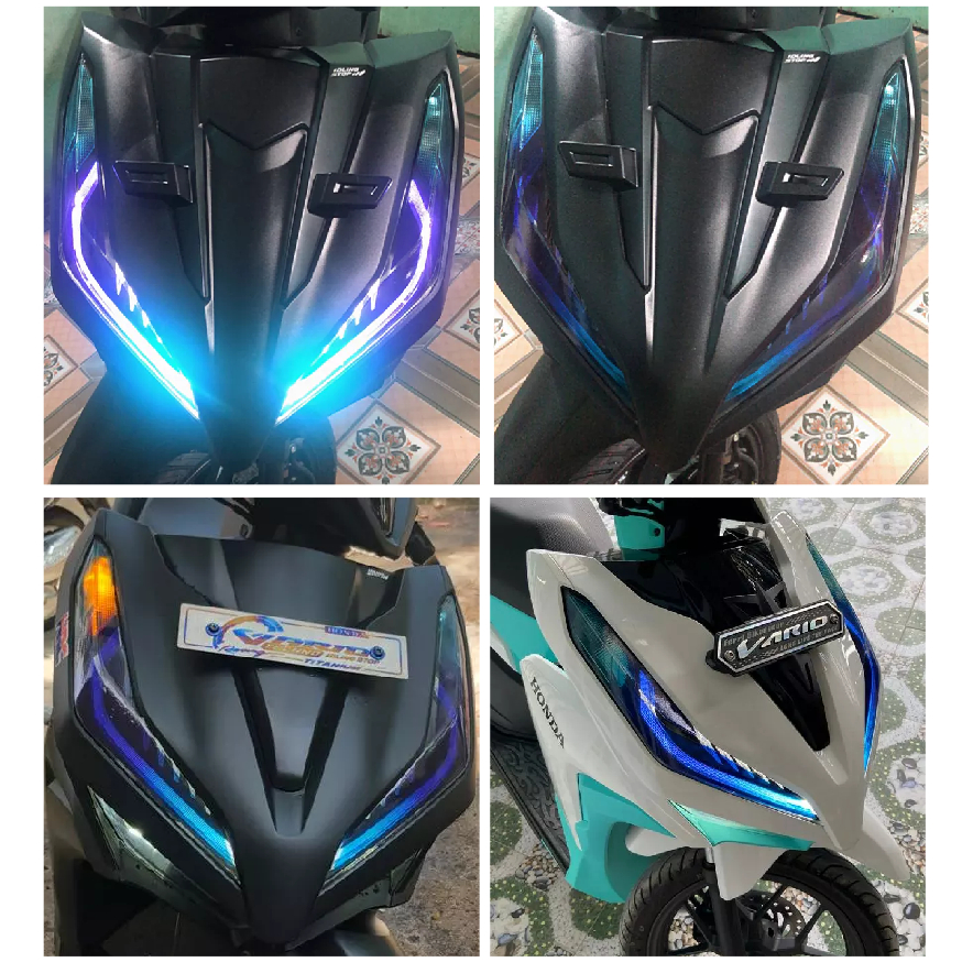 Demi [V4] dán đèn xe Vario đời 2018 đến 2023. Decal cao cấp chống nước, không bay màu