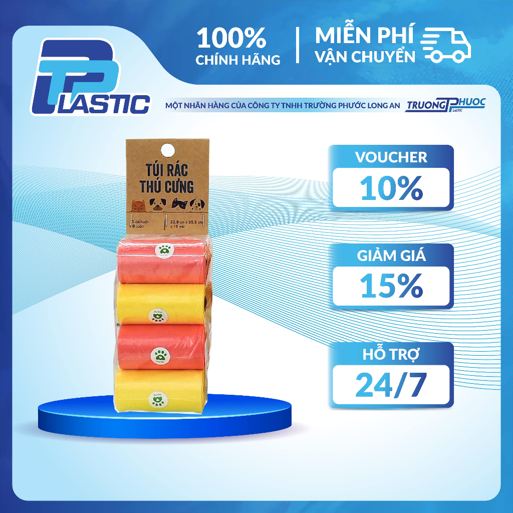 Túi Nhựa PP - Túi rác mini đa năng TP Plastic (20 túi/cuộn) | Shopee ...