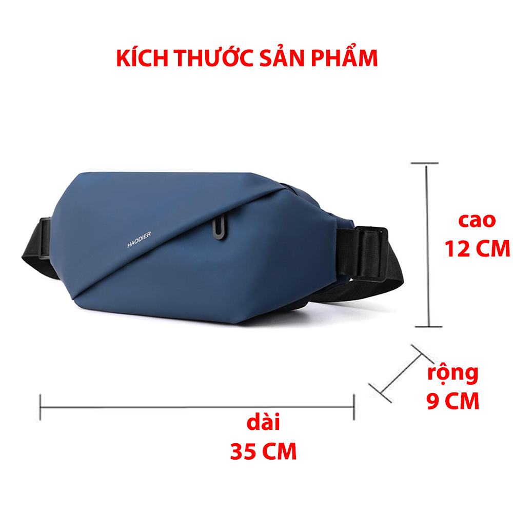 Túi đeo chéo Chống nước PVC cao cấp đường xéo góc | BigBuy360 - bigbuy360.vn