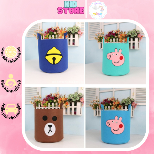 Giỏ đựng quần áo đa năng bằng vải túi đựng chăn màn đa năng có thể gấp gọn trang trí decor dễ thương