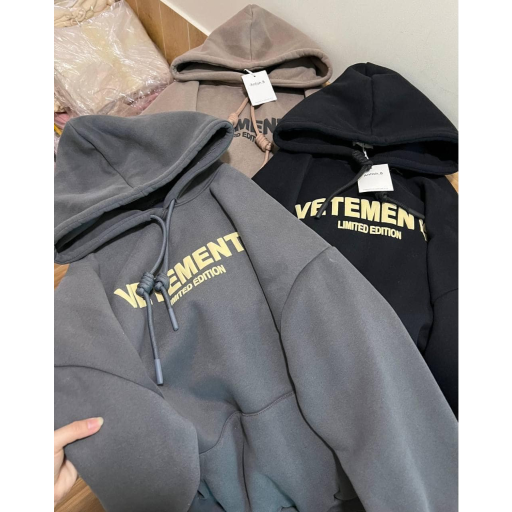 Áo Hoodie VETEMENTS Dày Sặn Unisex Form Rộng Mũ To Nam Nữ Mặc Đêu Đẹp ...